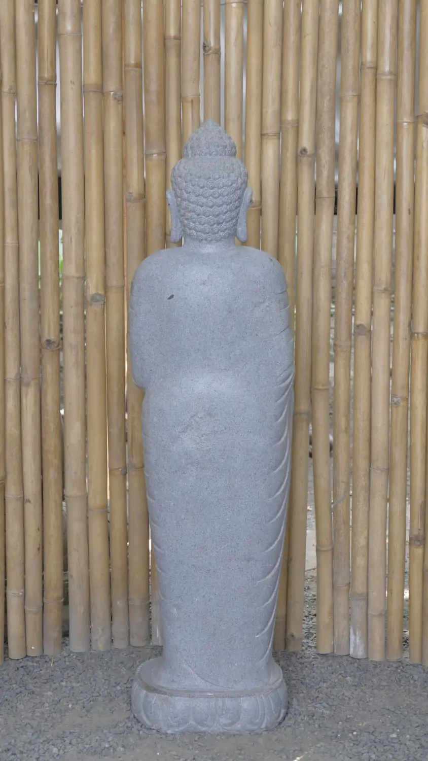  Product image 4 of the product “Standing Buddha with Lotus Flower, ca. 120 cm H ”